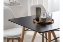 Spisebord 140 x 80 cm svart BIONDI - Svart