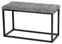 Skinnwille Palle Benk 80x35 cm Stone/Black