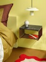Montana Panton Bokhylle i Halv Høyde med Tråd 07 – Svart Rød 17,2 cm x 25,7 cm