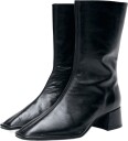 ALOHAS Berlin Rift Burgundy Leather Ankle Boots   BLACK   40