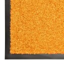 vidaXL Dørmatte vaskbar oransje 90x120 cm