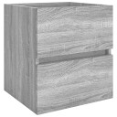 vidaXL Servantskap grå sonoma 41x38,5x45 cm konstruert tre