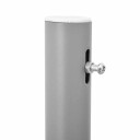  Uttrekkbar sidemarkise svart 160x600 cm