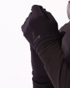 LEVITY Reflective Running Gloves Black/Reflective S/M