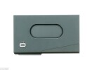 Ögon Design One Touch visittkort holder i aluminium Platinium