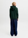 Jack & Jones Jorfrederiksberg Monogram Sweat Hood Jn   Green   152