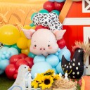 Partydeco Folieballong Gris FB368