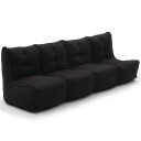 Mod 4 Quad Couch Modulsofa Black Sapphire
