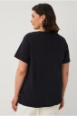 Ellos Plus collection   T skjorte med rund halsringning   Svart