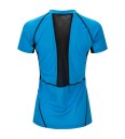 Aclima Women"s Lightwool Sports T shirt Bluejay/jet Black M