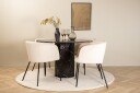 Venture Home Marbs Spisegruppe 110 cm Rund med 4 Berit Stoler Beige