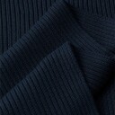 Calvin Klein Patch Chunky Rib Cotton Scarf - Black - ONE SIZE