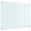  Kjøkkenbakplate Hvit 80 x 60 cm herdet glass