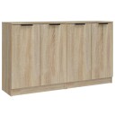 vidaXL Skjenker 2 stk sonoma eik 60x30x70 cm konstruert tre