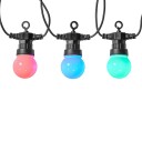 SmartLife Dekorativ LED | Party | Wi-Fi | RGB | 10 lysdioder | 9,00 m | Android  IOS | Pære diameter 50 mm