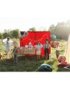 Rød Stjerneball Folieballong 75 cm