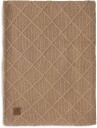 Jollein Strikket Teppe Rutemønster med Teddy-fleece Biscuit