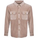 Truls Shirt Light camel S Corduroy stretch overshirt