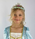 Robetoy Diadem Prinsessa Turkis Fløyel Deluxe - One size