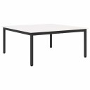  Kaffebord Hvit 100 x 100 x 45 cm Massiv furu