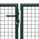 vidaXL Hageport stål 500x75 cm grønn