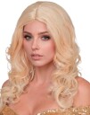 Lang Blond Parykk med Store Krøller Blonde Parykker 10300