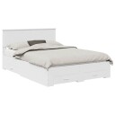  Sengestamme med hodegjerde Hvit 140 x 200 cm Konstruert tre