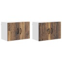  Kjøkkenvegghyller Veggmontert 2 pcs Gammelt tre 60 x 31 x 40 cm