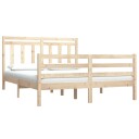 vidaXL Sengeramme heltre 120x190 cm 4FT Small Double