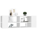 vidaXL Vegghengt TV-benk hvit 102x35x35 cm sponplate