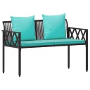 vidaXL Utebenker 2  Seater 116 x 56 x 75 cm polyrotting