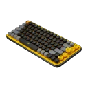 Logitech POP Keys Wireless Mechanical Keyboard With Emoji Keys - Blast Yellow - Tastatur - Nordisk - Gul