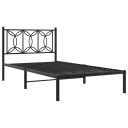  Sengeramme i metall med hodegavl svart 107x203 cm 8721102643873