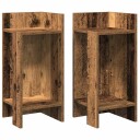  Sidebord 2 stk med hylle gammelt tre 25,5x27x60 cm 8721158574367