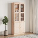 vidaXL Vitrine ALTA 77x35x186,5 cm heltre furu