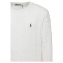 Ralph Lauren Ls Driver Cn-Long Sleeve-Sweater White