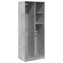  Garderobe betonggrå 80x50x200 cm konstruert tre