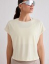 aim´n Soft Basic Roll Sleeve Top Yellow XS