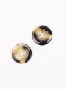 Drops Imitert Horn Knapp Mokka 18 mm 712