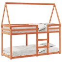  Køyeseng med tak voksbrun 90x190 cm heltre furu 8721102669842