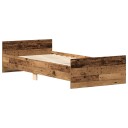  Sengestamme med hodegatt Gammelt tre 80 x 200 cm Konstruert tre