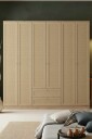 Meyloren garderobe 206x210 cm - Beige