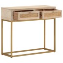  Konsollbord 90x30x76 cm heltre mango og jern