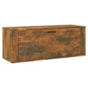 vidaXL Veggmontert skoskap r?kt eik 100x35x38 cm konstruert tre