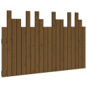 vidaXL Veggmontert hodegavl honningbrun 127,5x3x80 cm heltre furu