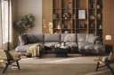Copenhagen Premium 5 personers Venstrevendt U formet Dyb Sofa med Divan og Chaiselong i Stoff   Brun