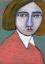 Lady in Melon Jumper Plakat Plakat / 21x30cm