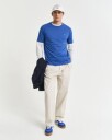 Klassisk t-skjorte i regular-fit RICH BLUE 4XL