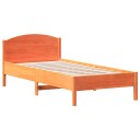  Sengeramme med hodegavl voksbrun 90x200 cm heltre furu 8721012428058
