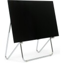 Pedestal Bloom Tv Stand Chrome
